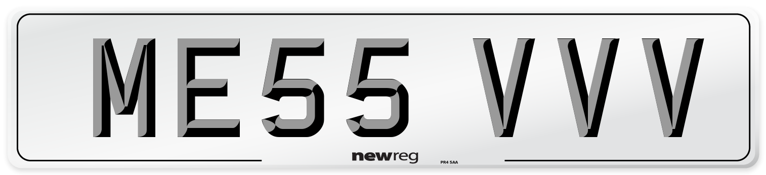 ME55 VVV Number Plate from New Reg